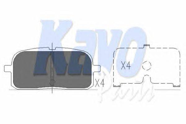 Комплект тормозных колодок, дисковый тормоз KAVO PARTS KBP-9061
