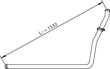Труба выхлопного газа DINEX 36511