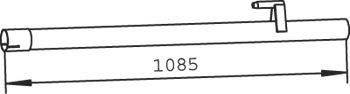 Труба выхлопного газа DINEX 54602