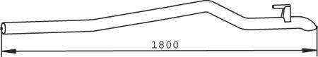 Труба выхлопного газа DINEX 74523