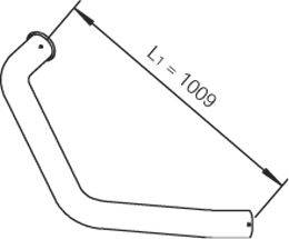 Труба выхлопного газа DINEX 49720