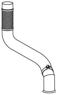Труба выхлопного газа DINEX 47546