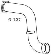 Труба выхлопного газа DINEX 21282