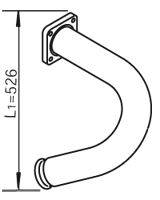 Труба выхлопного газа DINEX 28262