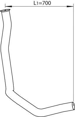 Труба выхлопного газа DINEX 64271