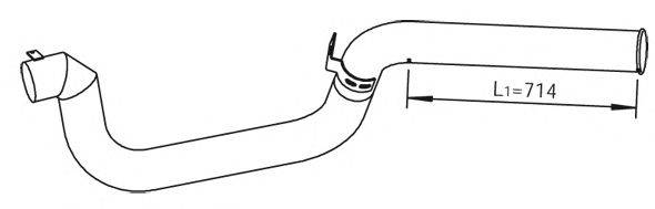 Труба выхлопного газа DINEX 21731