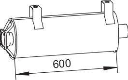 Средний / конечный глушитель ОГ DINEX 62308