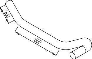Труба выхлопного газа DINEX 68635