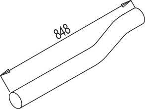 Труба выхлопного газа DINEX 80516