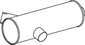 Средний / конечный глушитель ОГ DINEX 50490