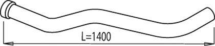 Труба выхлопного газа SCANIA 302150