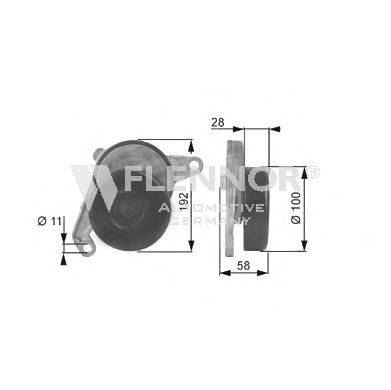 Натяжной ролик, поликлиновой  ремень FLENNOR FS99266