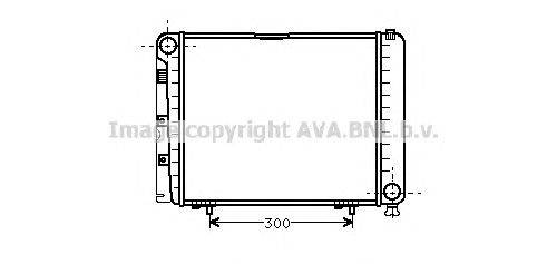 Радиатор, охлаждение двигателя AVA QUALITY COOLING MS2079