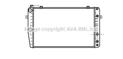 Радиатор, охлаждение двигателя AVA QUALITY COOLING MS2088