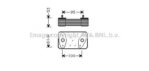 масляный радиатор, двигательное масло AVA QUALITY COOLING MS3226