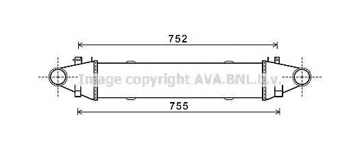 Интеркулер AVA QUALITY COOLING MS4525