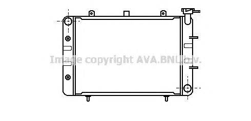 Радиатор, охлаждение двигателя AVA QUALITY COOLING OL2017