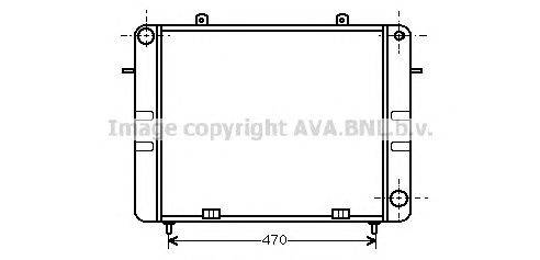 Радиатор, охлаждение двигателя AVA QUALITY COOLING OL2070