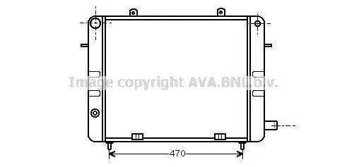 Радиатор, охлаждение двигателя AVA QUALITY COOLING OL2073