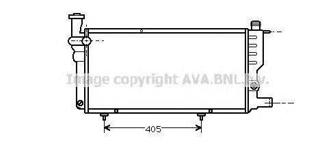 Радиатор, охлаждение двигателя AVA QUALITY COOLING PE2005