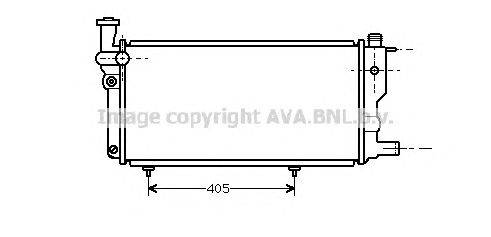 Радиатор, охлаждение двигателя AVA QUALITY COOLING PE2109