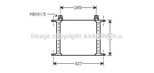 масляный радиатор, двигательное масло AVA QUALITY COOLING RE3031