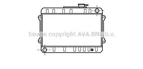 Радиатор, охлаждение двигателя AVA QUALITY COOLING SM2001