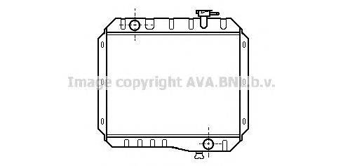 Радиатор, охлаждение двигателя AVA QUALITY COOLING TO2053