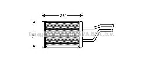 Теплообменник, отопление салона AVA QUALITY COOLING TO6326