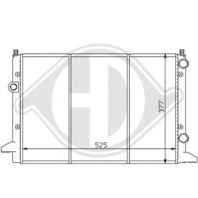 Радиатор, охлаждение двигателя DIEDERICHS 8138146