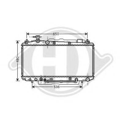 Радиатор, охлаждение двигателя DIEDERICHS 8668602