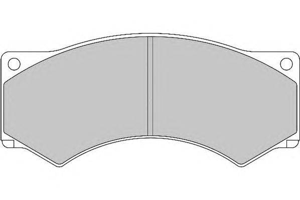 Комплект тормозных колодок, дисковый тормоз ABEX 29017