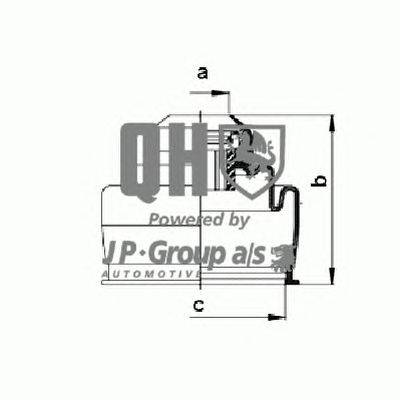 Комплект пылника, приводной вал JP GROUP QJB2661
