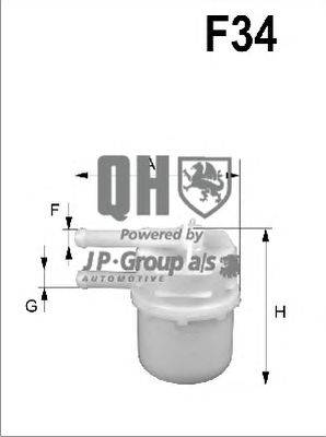 Топливный фильтр JP GROUP QFF0086