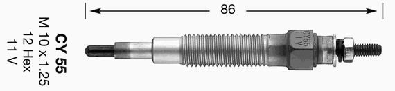 Свеча накаливания NGK 3861