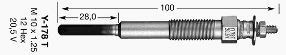 Свеча накаливания NGK 3030