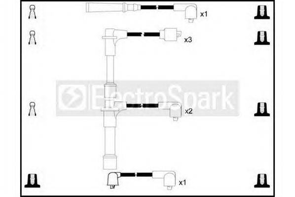 Комплект проводов зажигания STANDARD OEK374