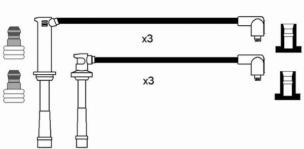 Комплект проводов зажигания NGK 8526