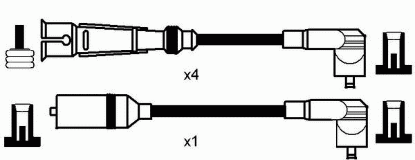 Комплект проводов зажигания NGK 0509