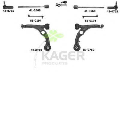 Подвеска колеса KAGER 800031