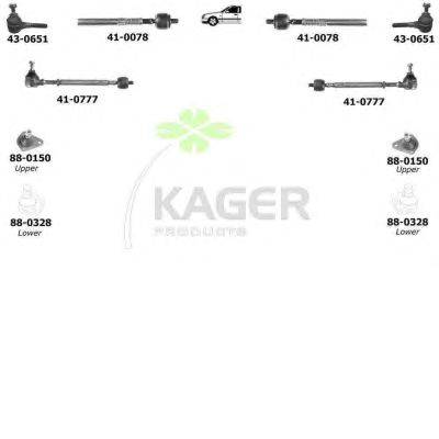 Подвеска колеса KAGER 800831