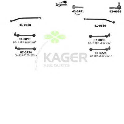 Подвеска колеса KAGER 801021