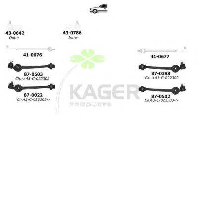 Подвеска колеса KAGER 801351