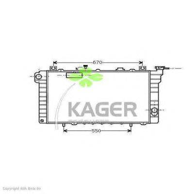 Радиатор, охлаждение двигателя KAGER 31-0246