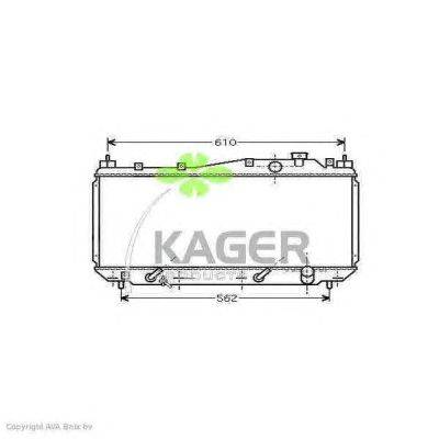 Радиатор, охлаждение двигателя KAGER 31-0499