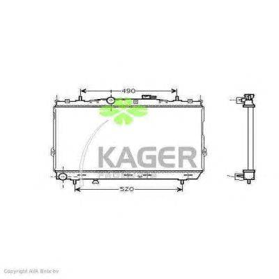Радиатор, охлаждение двигателя KAGER 31-0523