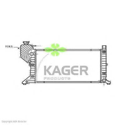 Радиатор, охлаждение двигателя KAGER 31-0641