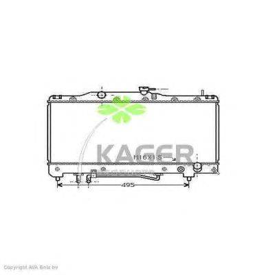 Радиатор, охлаждение двигателя KAGER 31-1106