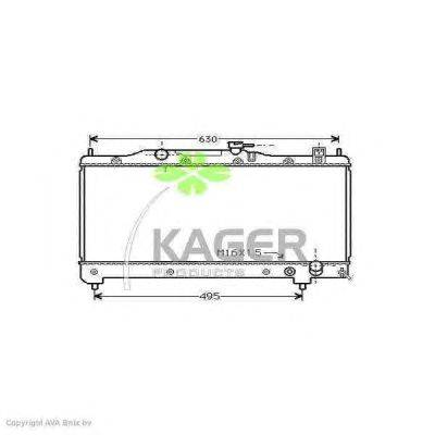 Радиатор, охлаждение двигателя KAGER 31-1121