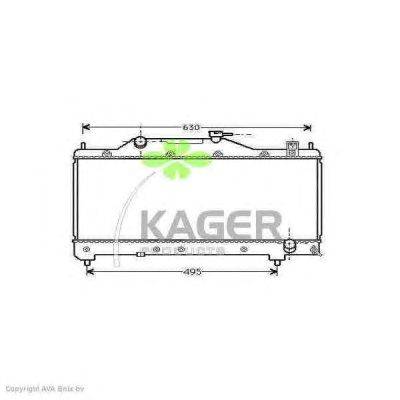 Радиатор, охлаждение двигателя KAGER 31-1127